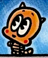 Li'l Petey under the effects.