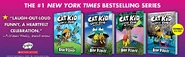 Amazon Banner featuring Cat Kid Comic Club books 1-4