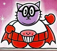 Commander Cupcake under the effects.