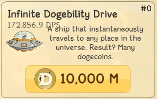 Infinite Dogebility Drive | DogeMiner 2: Back 2 the Moon Wiki | Fandom