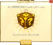 Mystery box message