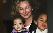 Doja Cat as a small child (left) with her mother Deborah above her, and her brother (right)