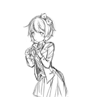 Sayori Secret Easter Egg (tree_sil.png)