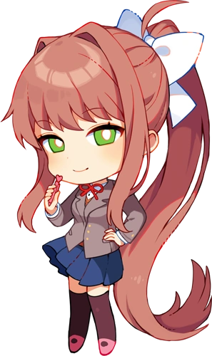 Monika (DDLC Plus)/Sprites | Doki Doki Literature Club Wiki