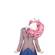 Pescoço quebrado de Natsuki no Final de Natsuki.