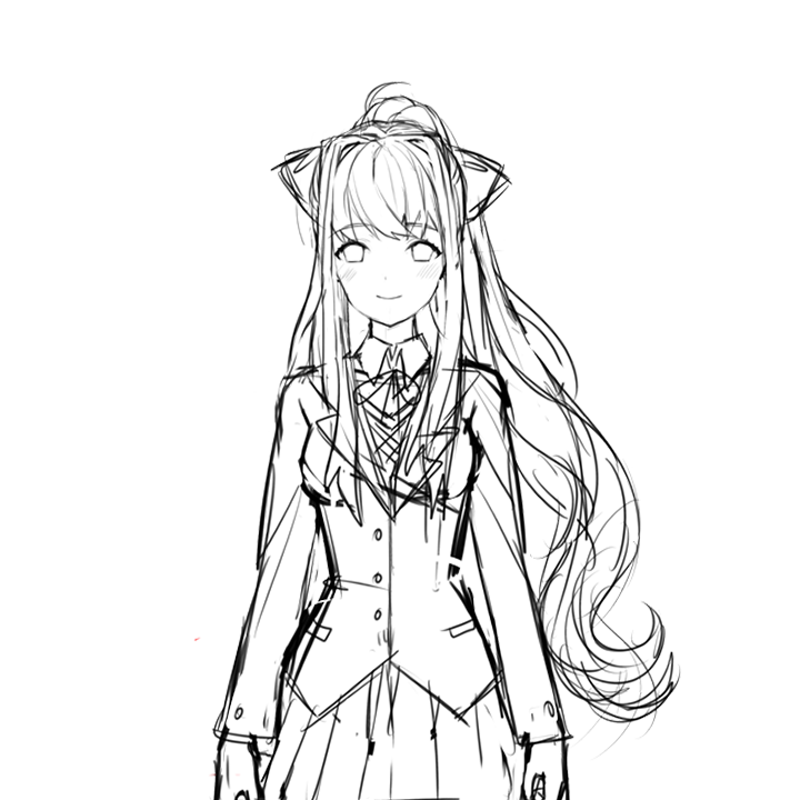 monika doki doki sprites