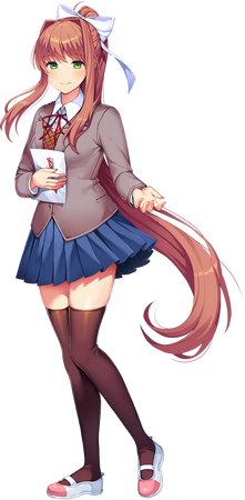 Monika (DDLC Plus) | Doki Doki Literature Club Wiki