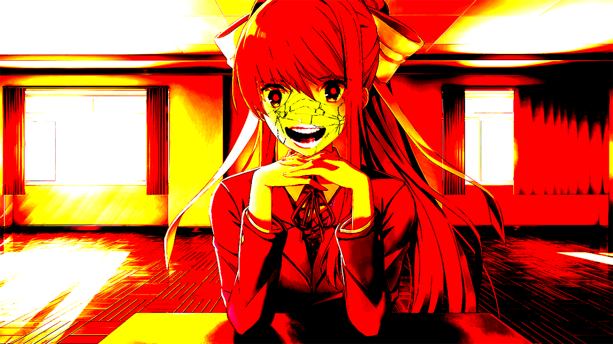 Telling Monika that I'm 10 Years Old