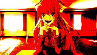 Jump scare from Monika's Ending.