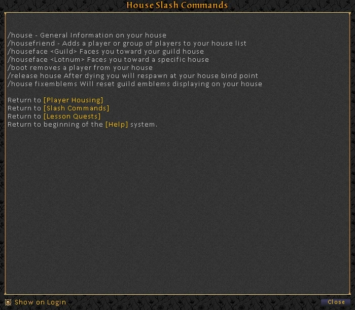 House Slash Commands Camelot Adventures Wiki Fandom