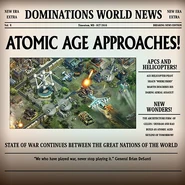News of the upcoming Atomic Age.