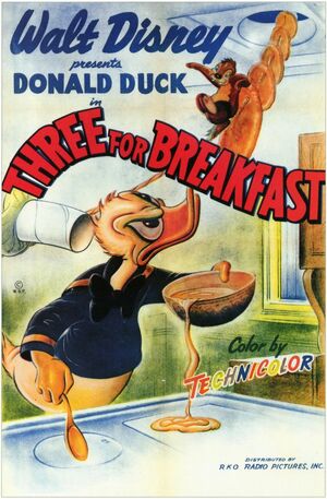 D three for breakfast poster