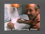 Don drawing Fievel on An American Tail