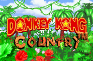 North American title screen of Donkey Kong Country for GBA.