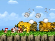 Xananab talks to the Kongs after they destroy his spaceship.