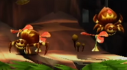 Yellow Skittlers as seen in Donkey Kong Country Returns.