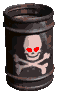 Dumb Drum's sprite from the game Donkey Kong Country for SNES.