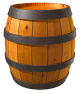 Artwork of Wooden Barrel.