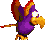 Quawks' sprite from the game Donkey Kong Country 3: Dixie Kong's Double Trouble! for SNES.