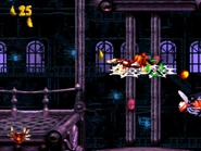 Squitter dodges a Fireball.png (959 KB) Squitter avoids Kroc's fireball during the level.