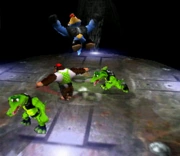 Chunky fighting Kritters.