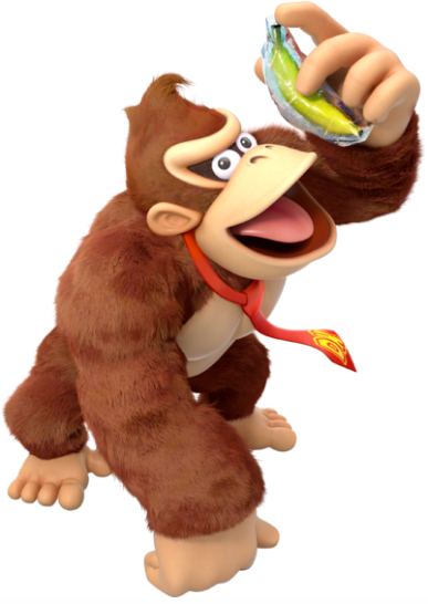 DK has a slightly updated model in the Switch version of Donkey Kong  Country: Tropical Freeze