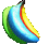 Bananes multicolores