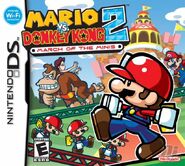 North American boxart of Mario vs. Donkey Kong 2: March of the Minis for DS.