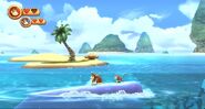 Electrasquids and Squidlies in the Beach level Blowhole Bound.