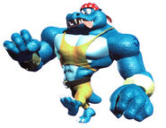 Blue Kruncha's artwork from the game Donkey Kong Country 2.