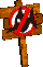 No-Enguarde Sign from Donkey Kong Country 2: Diddy's Kong Quest