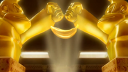 The Golden Banana in the temple.