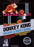 Boxart of the game Donkey Kong for FC/NES (1981).