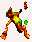Sprite of Klinger climbing, from the game Donkey Kong Country 2 for GBA.