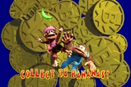 Banana Bonus DKC3.png (493 KB) The "Collect 30 Bananas!" screenshot in the Donkey Kong Country 3 remake.