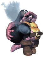 Kannon's artwork from the game Donkey Kong Country 2.