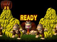 Los Monos Ayudantes marrones, parecidos a DK, de una versión temprana de Donkey Kong Jungle Beat.