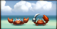 Pinchly & Pal conceptual artwork from the game Donkey Kong Country Returns for Wii.