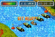 The "Race" minigame, with Kiddy and the Kremlings as the racers.