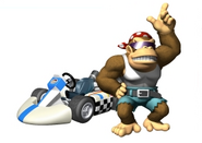 Funky Kong's artwork from the game Mario Kart Wii for Wii.