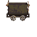 Sprite of a Mine Cart from the game Donkey Kong Country for SFC/SNES.