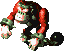 Chained Kong's sprite from the game Super Mario RPG: Legend of the Seven Stars for SFC/SNES.