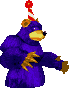 Blue's sprite from the game Donkey Kong Country 3 for GBA.
