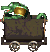 Krash's animated sprite from the game Donkey Kong Country for SNES.