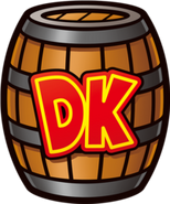 Unofficial artwork of a DK Barrel.