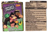 Donkey Kong's Lunchables collectible profile card