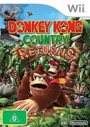 Australian boxart of Donkey Kong Country Returns.