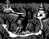 The world map of Gloomy Gulch as seen in the game Donkey Kong Land 2 for Game Boy.