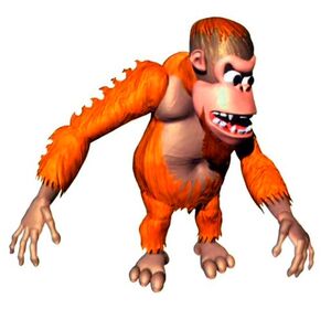Arte de Manky Kong do jogo .