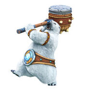 Artwork of Bashmaster, The Unbreakable from the game Donkey Kong Country: Tropical Freeze.